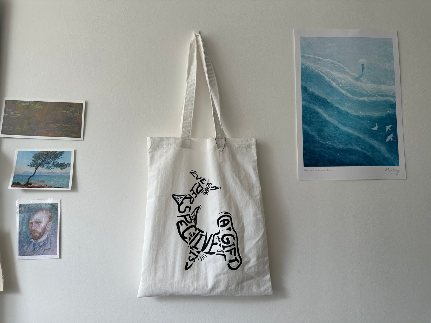 鎚頭鯊(白X藍)【藍色水族館•防潑水Tote Bag】