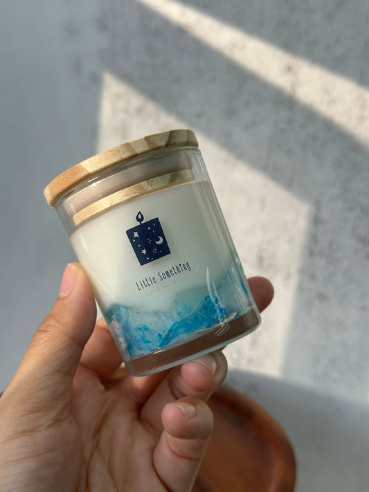 【現貨】50g Carrot Blossom & Fennel 胡蘿白花與茴香|海浪容器蠟燭|Wave Container Candle