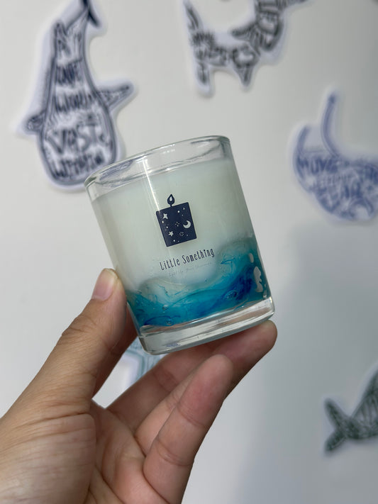 【現貨】50g Wood Sage & Sea Salt 海鹽與鼠尾草|海浪容器蠟燭|Wave Container Candle