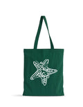 *訂購款*海星(綠X白)*效果圖*【藍色水族館•防潑水Tote Bag】