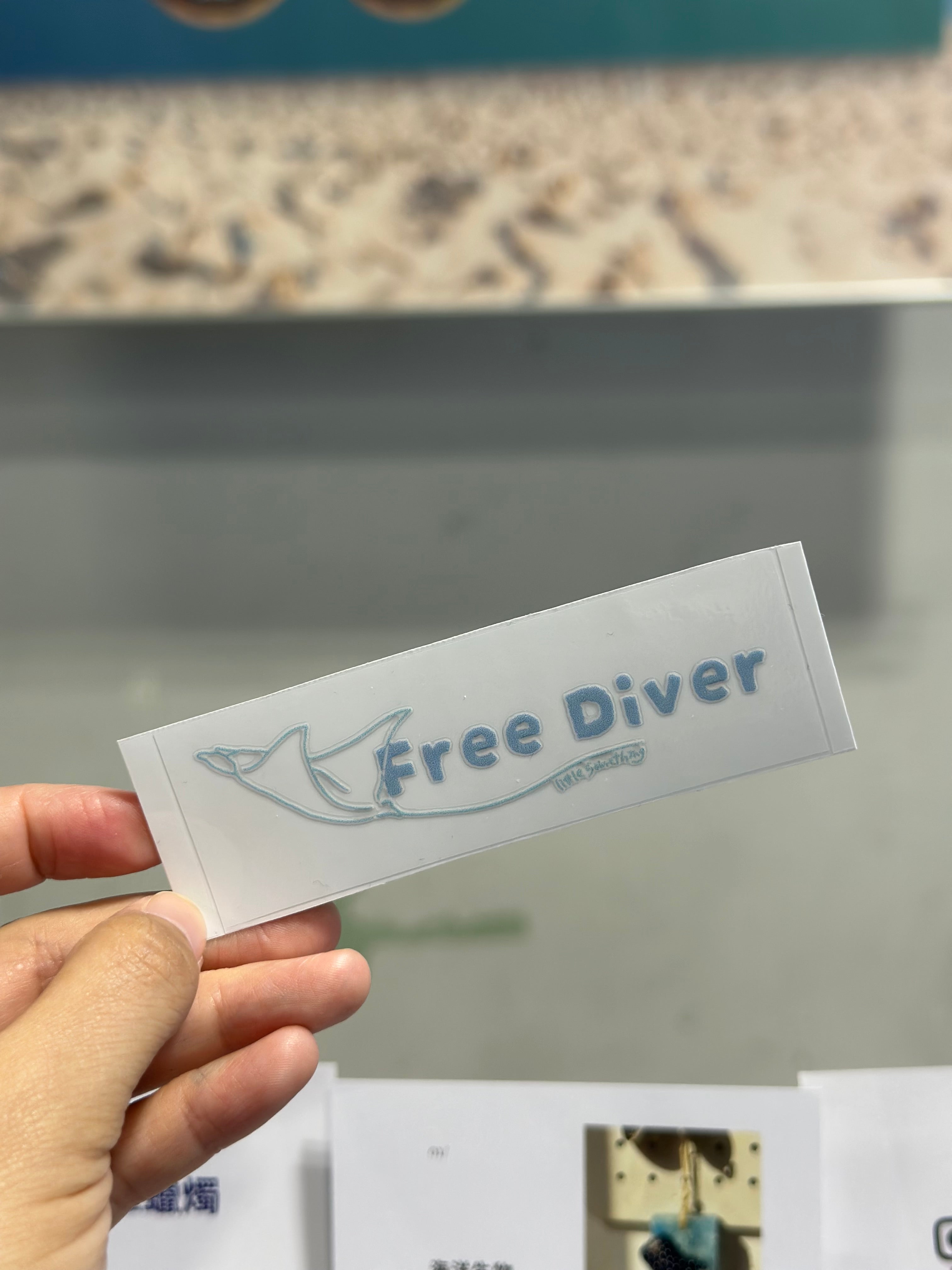 (Diver x 魟魚)水晶轉印貼