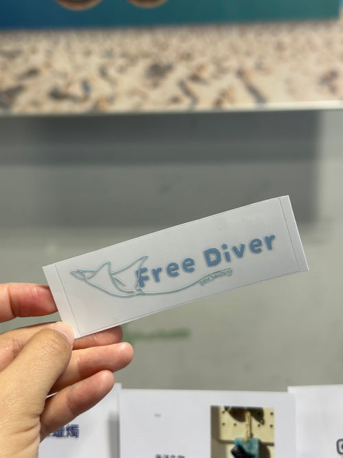 (Diver x 魟魚)水晶轉印貼