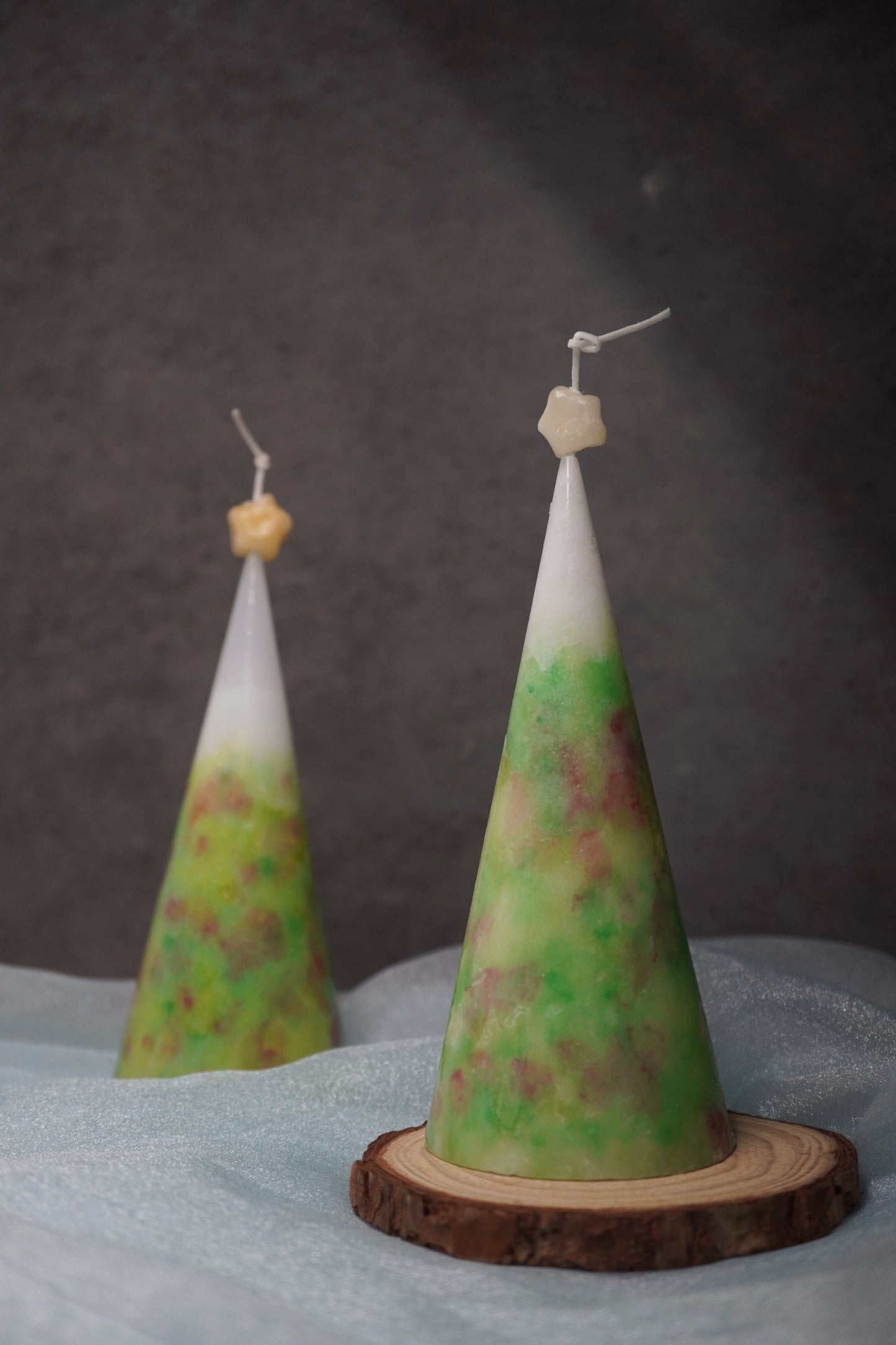 油畫風聖誕樹蠟燭｜冬日限定