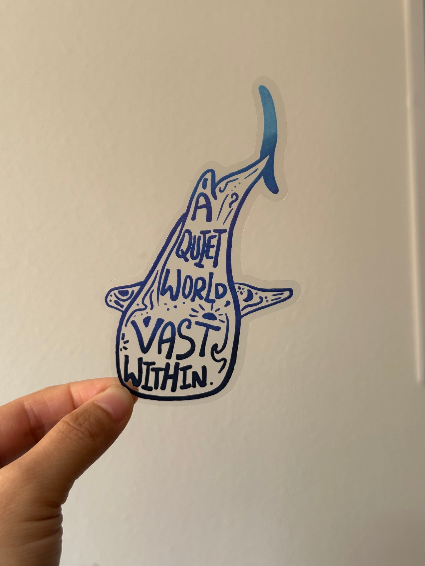 漸變透明貼紙【藍色水族館系列】