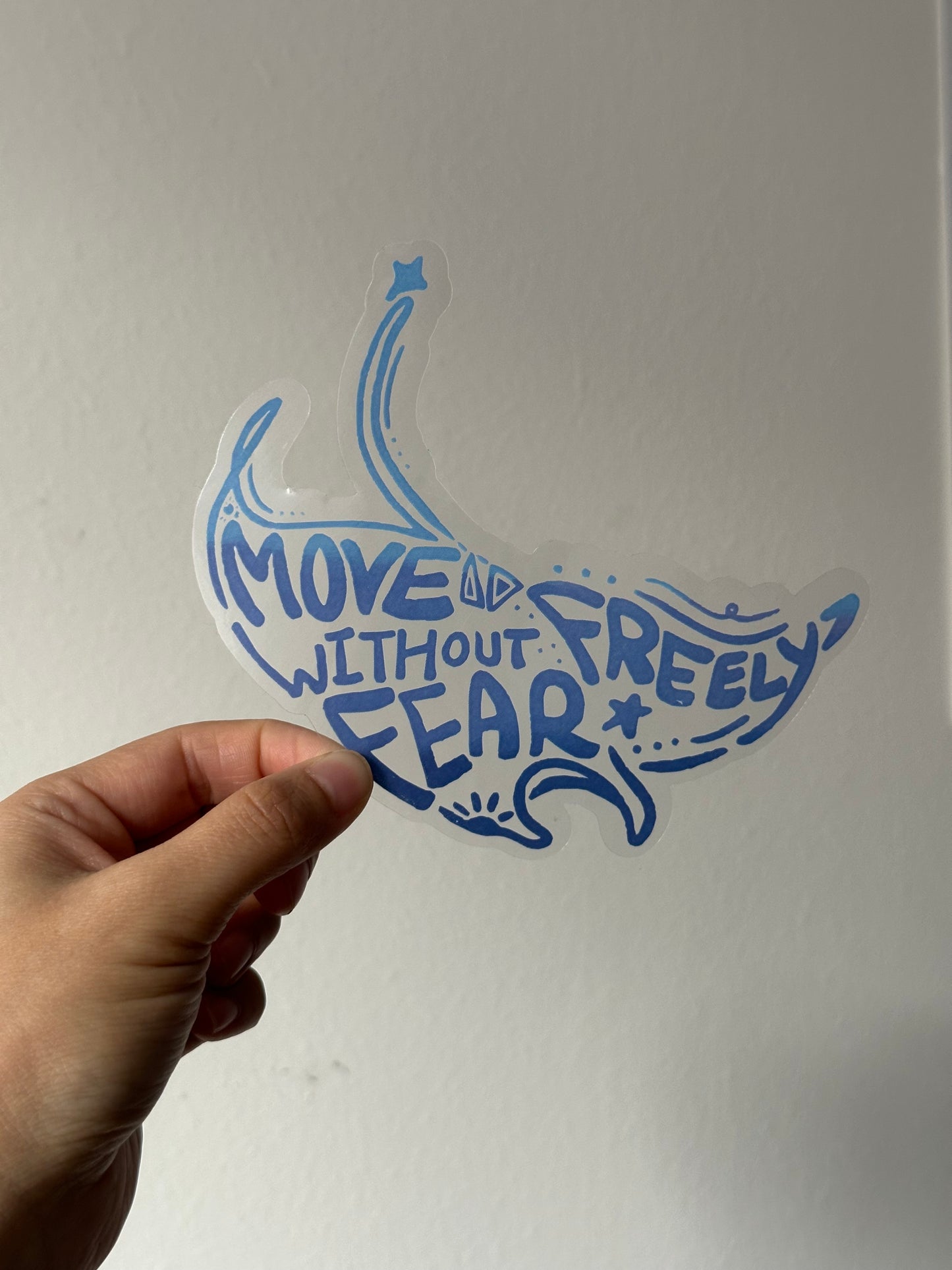 漸變透明貼紙【藍色水族館系列】