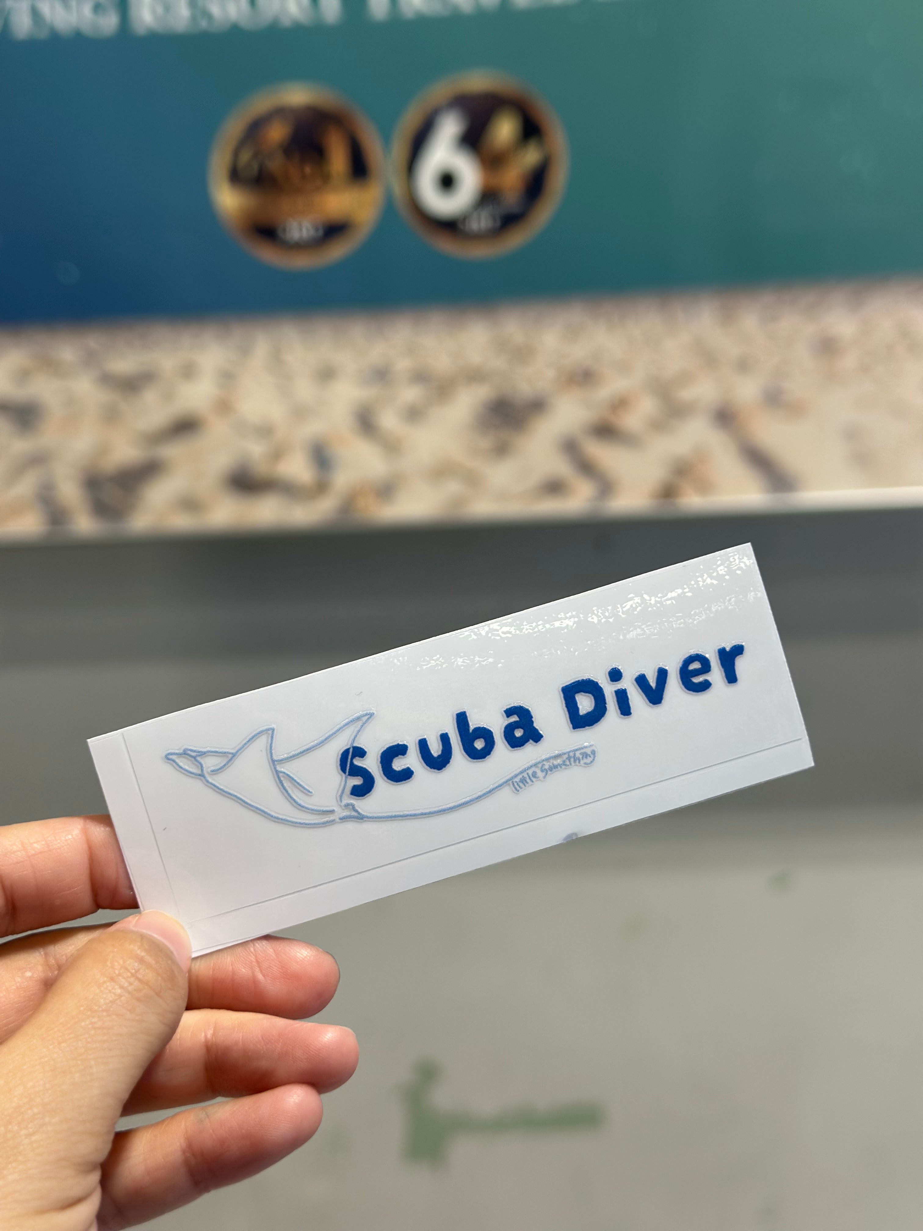 (Diver x 魟魚)水晶轉印貼