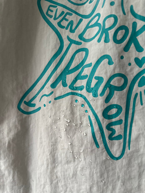 *訂購款*水母(紫X白)【藍色水族館•防潑水Tote Bag】