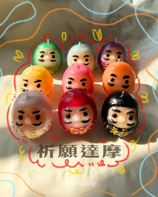 祈願達摩蠟燭 — 手捧願望的燭光小守護者✨